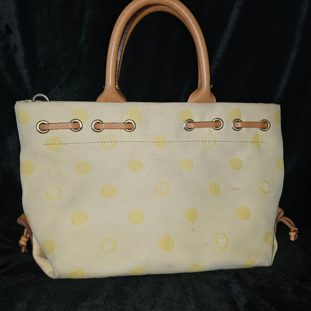 Women's Dooney & Bourke Tote Bag One Size Beige Yellow Polka Dot